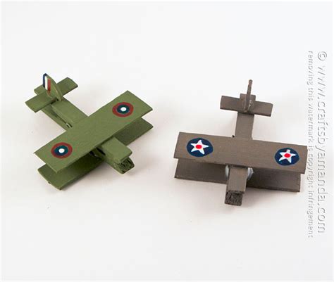 Military Clothespin Airplanes | Fun Family Crafts