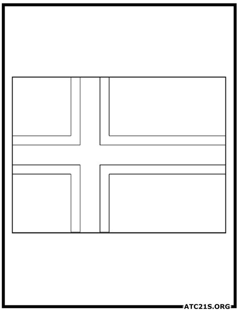 Norway Flag Coloring Page | ATC21S