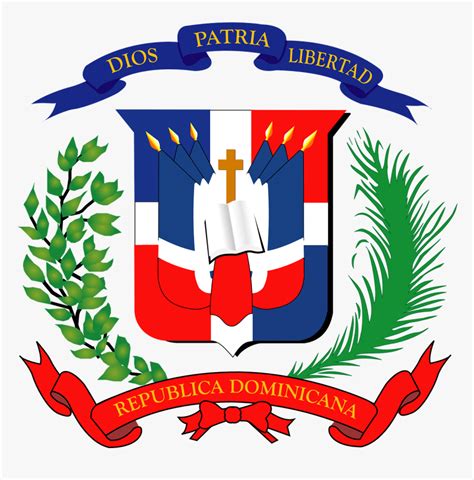 Dominican Republic Coat Of Arms Free Picture - Republica Dominicana Flag And A Transparent ...