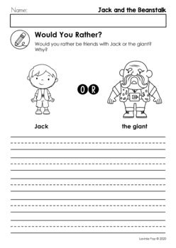 Jack and the Beanstalk Worksheets and Activities by Lavinia Pop | TPT