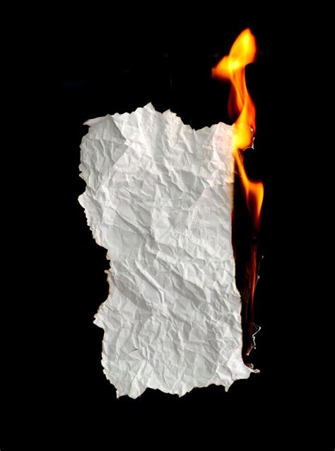 Burning paper stock photo. Image of texture, paper, light - 56692014