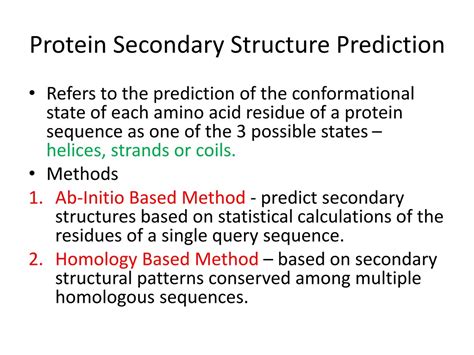 PPT - Protein Structure Prediction PowerPoint Presentation, free download - ID:930155