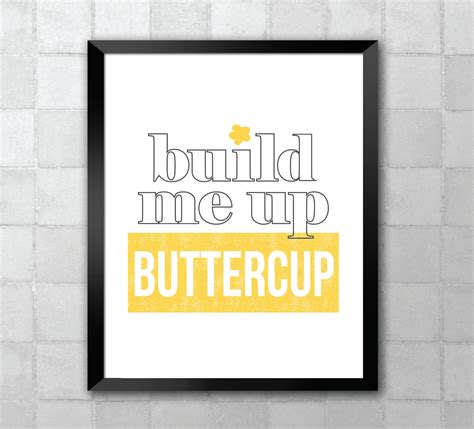 Build Me up Buttercup Digital Download Printable Song Lyric - Etsy ...