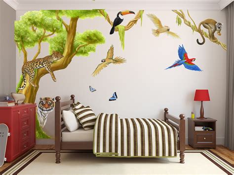 Jungle Wall Decals Wall Murals | Room Sets | Inspiremurals.com