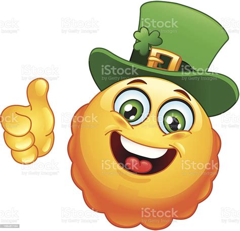 Leprechaun Emoticon Stock Illustration - Download Image Now - Adult ...