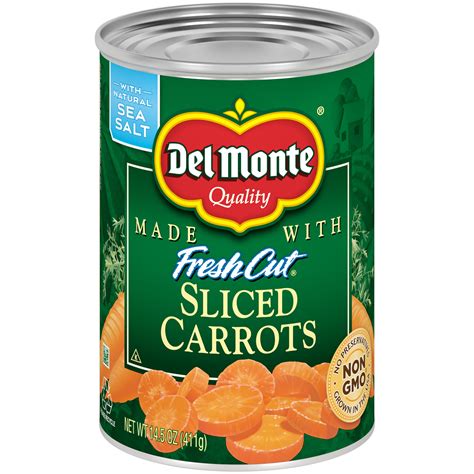 Del Monte Sliced Carrots, Canned Vegetables, 14.5 oz Can - Walmart.com