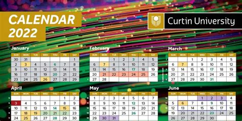 Curtin University 2024 Calendar - Image to u