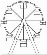 Ferris Wheel Free Printable Coloring Page  sketch template