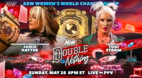 AEW Women's Title Match Announced For Double or Nothing, More Matches ...