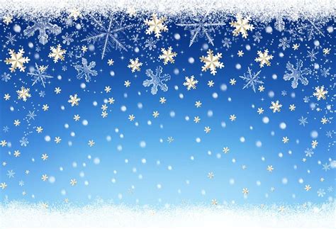 Snowflake Blue Winter Backdrop for Photography lv-1029 | Winter ...