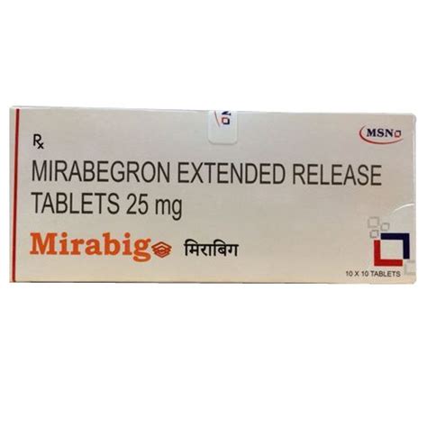 MSN Mirabegron Extended Release Tablets, Packaging Type: Strips at best price in Ahmedabad