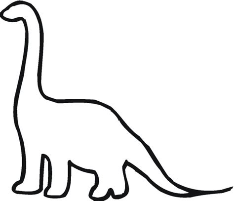 Dinosaur Black And White Outline - ClipArt Best