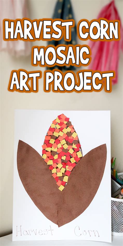 Harvest Corn Mosaic Art Project | Woo! Jr. Kids Activities