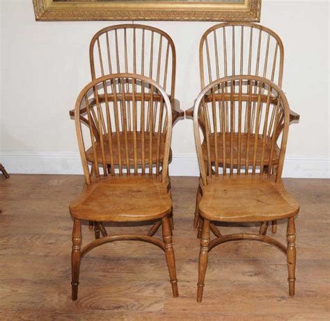 Set Windsor Kitchen Chairs - Farmhouse Dining Chair
