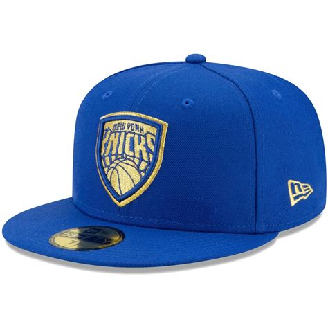 New Era New York Knicks Blue Shield 59Fifty Fitted Hat