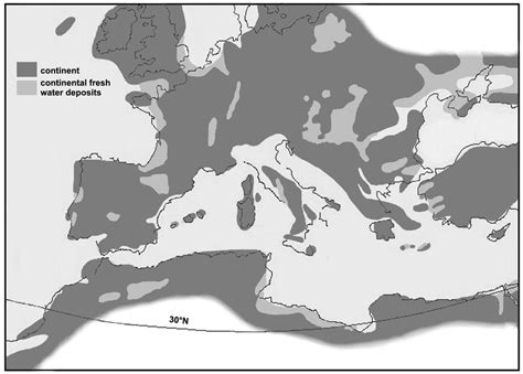 Map of Europe in the early Pliocene (3.8 Ma). From YILMAZ et al. (1996)... | Download Scientific ...