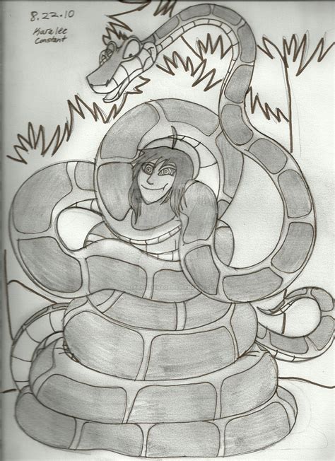 Mowgli and Kaa by KuskitasewMayekan on DeviantArt