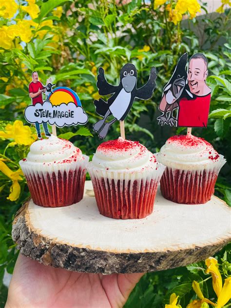 Steve and Maggie Cupcake Toppers Birthday Toppers Steve and - Etsy