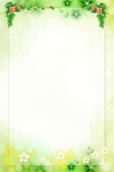 Cute Minimalistic Spring Flowers Background Border Wallpaper Image For Free Download - Pngtree ...