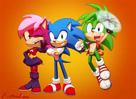 Sonic Underground (Art by Karneolienne) : r/SonicTheHedgehog