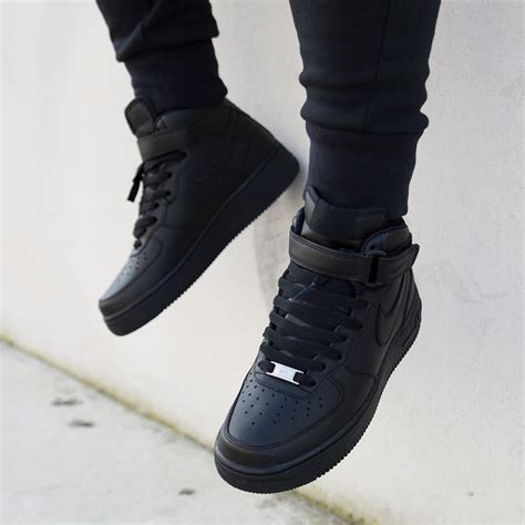 All Black NIKE AF1 | Sneakers fashion, All black nikes, Black nikes