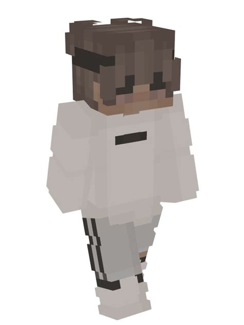 Minecraft White Hair Skin