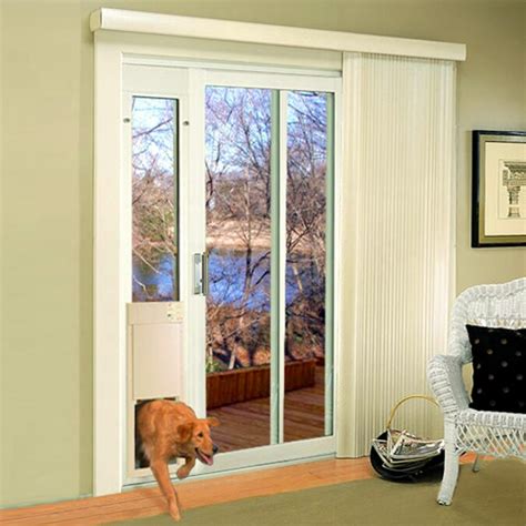 High Tech Pet Medium White Composite Sliding Pet Door (Actual: 12-in x 8.25-in) in the Pet Doors ...