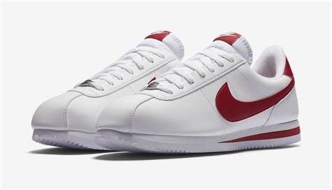 Nike Cortez Basic Leather "White & Gym Red" - Shoe Engine