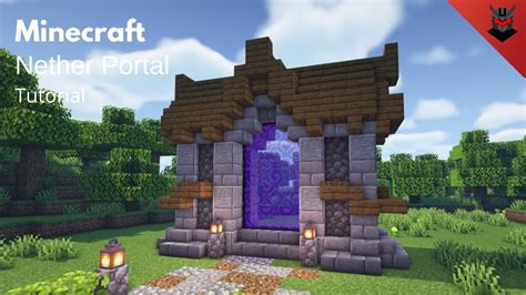 Minecraft: How to Build a Medieval Nether Portal | Nether Portal Design ...