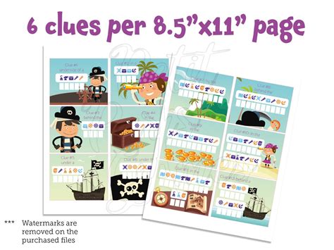 Pirate Treasure Hunt, Pirate Scavenger Hunt, Pirate Printables, Pirate Party Game, Secret Code ...