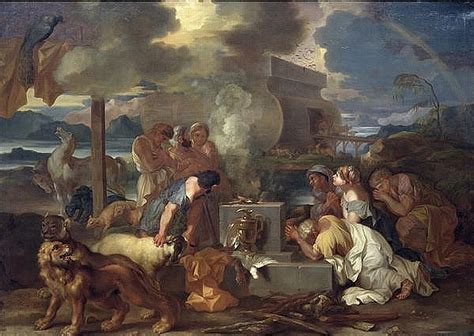 Sacrifice of Noah, 1640 - Sebastien Bourdon - WikiArt.org