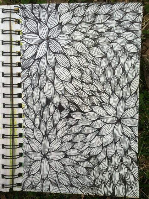 Sketchbook : Floral Line Weaving - kitskorner