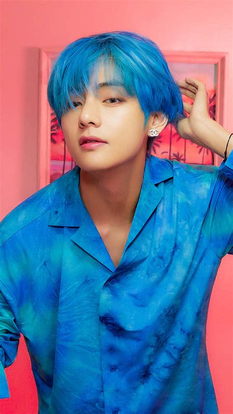 Kim Taehyung Blue Hair (#3167836) - HD Wallpaper & Backgrounds Download