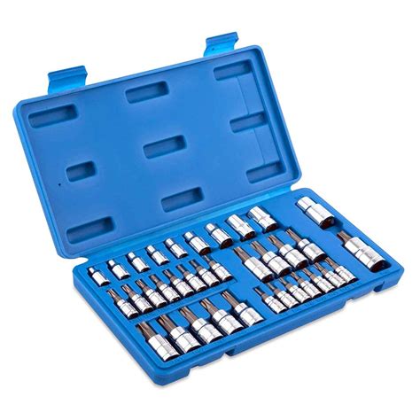 Hand Tool Set 35-pcs Torx Bit and External Torx Socket Set - FOXWOLL