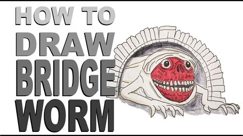 How to draw Bridge Worm (Trevor Henderson) - YouTube