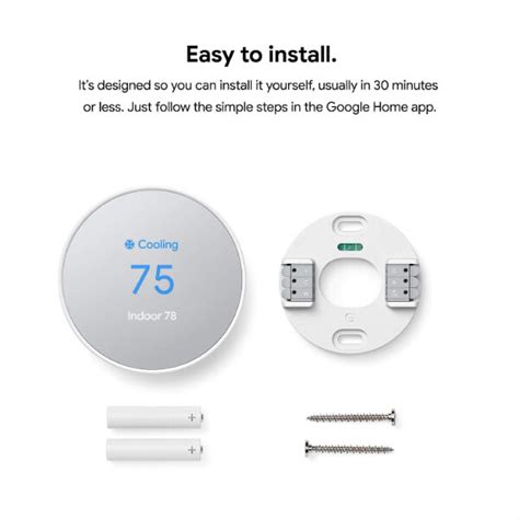 Nest Thermostat 4th Gen Programmable Smart Wi-Fi Thermostat - Hardware Store Dubai