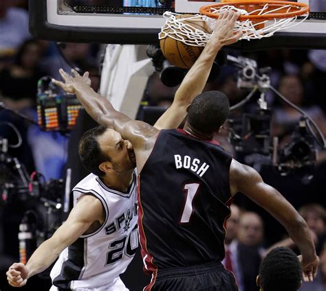 Did Manu Ginobili Dunk On Chris Bosh With A Stress Fracture In His Leg?