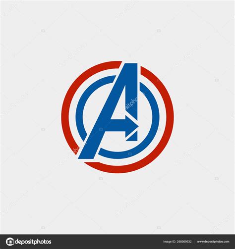 Avengers Logo isolated vector icon, symbol avengers Stock Vector Image ...