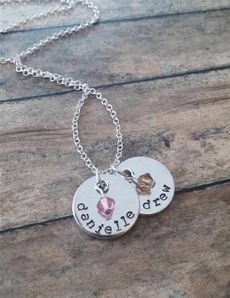 Kids Names Necklace Personalized Family by GracefullyMine on Etsy