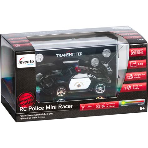 Remote Control (RC) | RC POLICE CAR BLACK/WHITE | 50009901