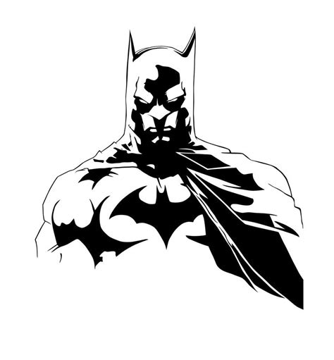 Batman Black And White by LarsEliasNielsen on deviantART | Batman drawing, Batman illustration ...