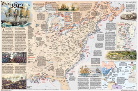 War of 1812 Wall Map by National Geographic - MapSales