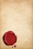 Old Parchment With Red Wax Seal Royalty Free Stock Photo - Image: 17349605