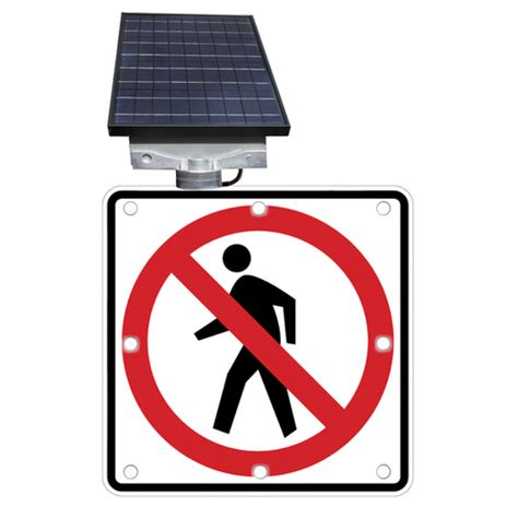 R9-3 No Pedestrian Crossing Sign | Stop Lite