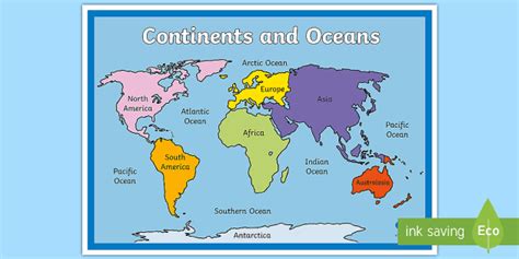 Map Of 7 Continents And 5 Oceans | SexiezPicz Web Porn