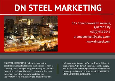 Dn Steel Marketing in Quezon City, Metro Manila - Yellow Pages PH