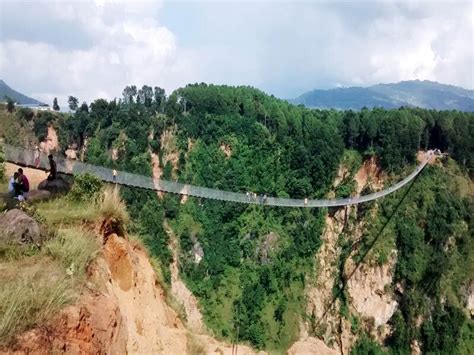 World Largest Suspension Baglung Bridge In Nepal