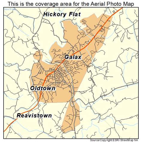 Aerial Photography Map of Galax, VA Virginia