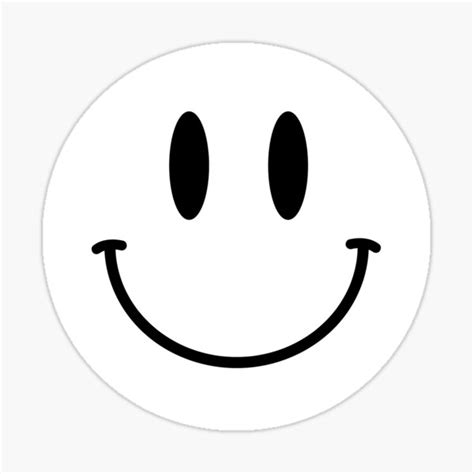 "WHITE SMILEY FACE" Sticker for Sale by DRIPPED-STORE | Redbubble