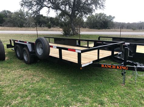 Ranch King 6'10 x 16 Tandem Axle Utility Trailer with ramps- 1088